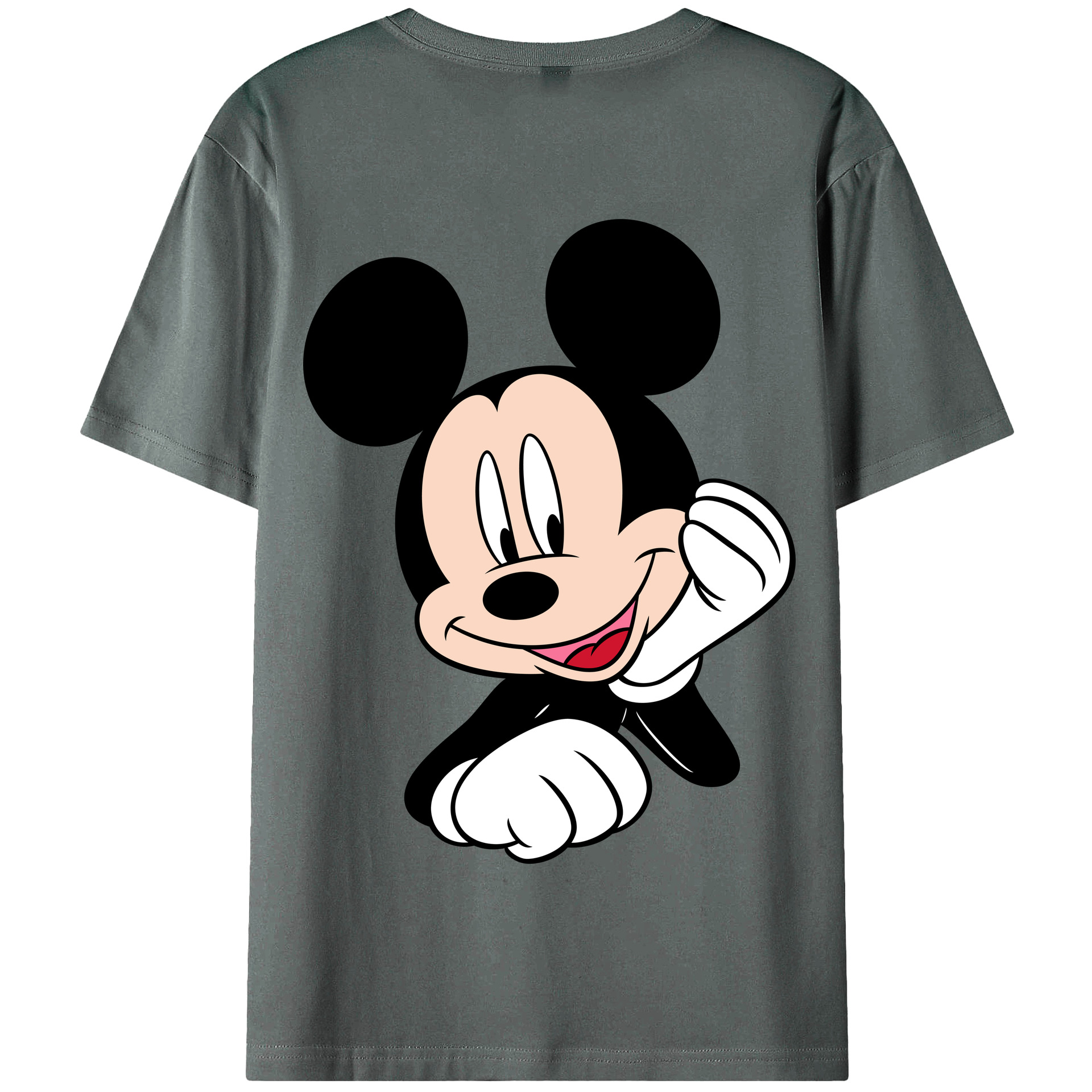 （画像用） ミッキーマウス Mickey Mouse 綿100％半袖Tシャツ（背面プリント）